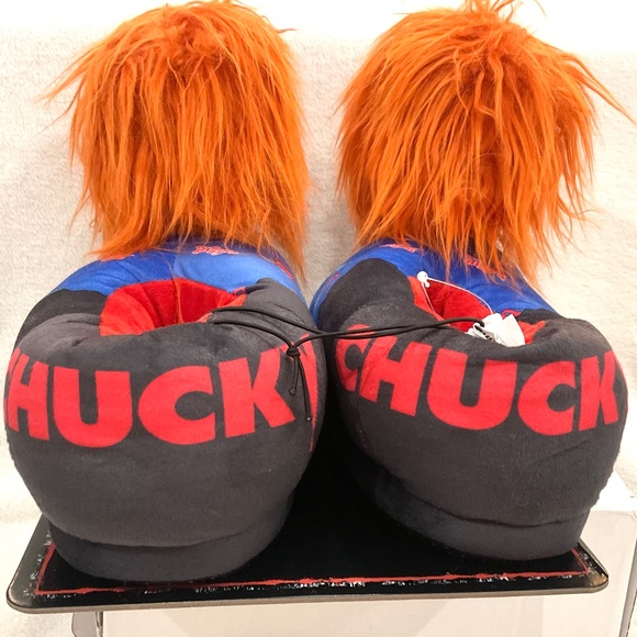 Chucky “Good Guys” Plush Slippers | Horror Movie House Shoes | Unisex Size 9/10 - Picture 11 of 16